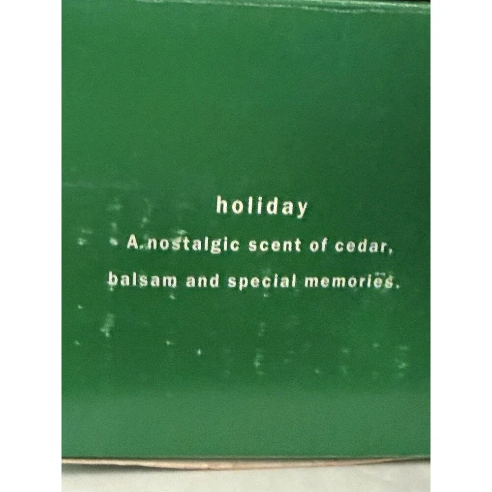 Vintage GAP Scents Holiday Cube Candle Cedar Balsam Green New Sealed NOS